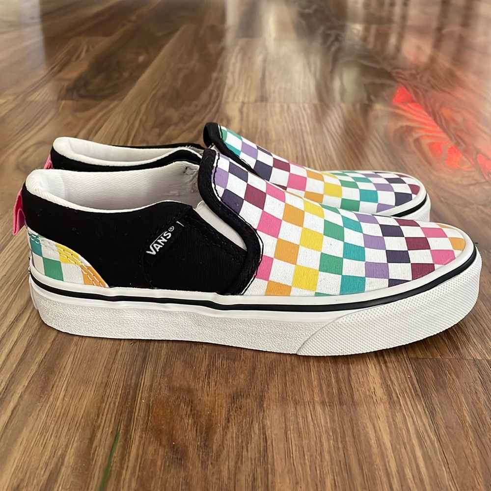 VANS Girls Rainbow Checker